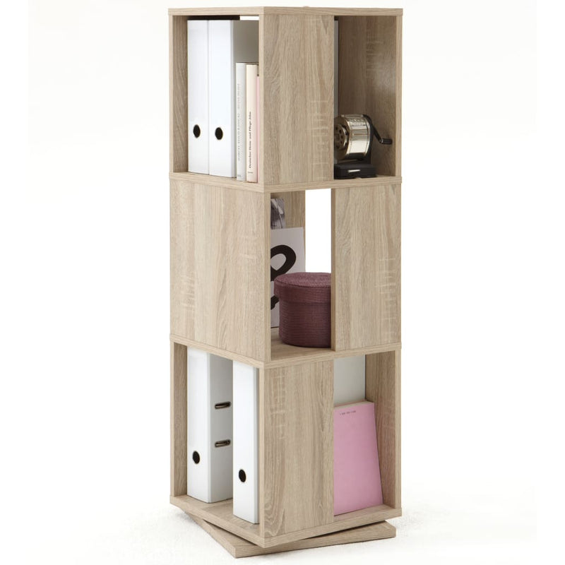 FMD Draaikast open ontwerp 34x34x108 cm eikenkleurig