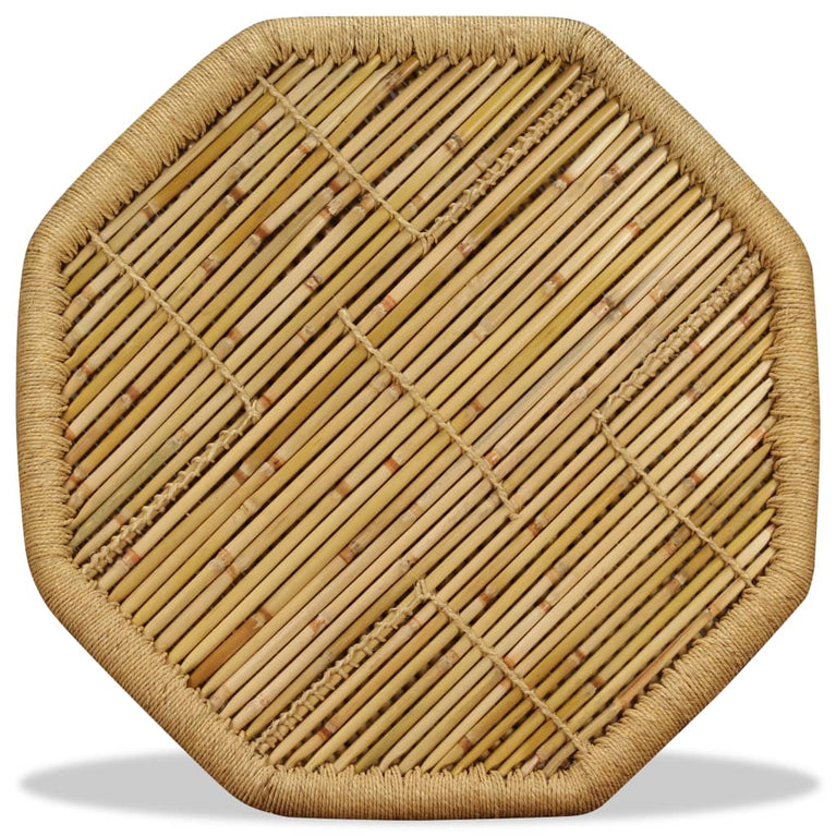 Salontafel achthoekig 60x60x45 cm bamboe
