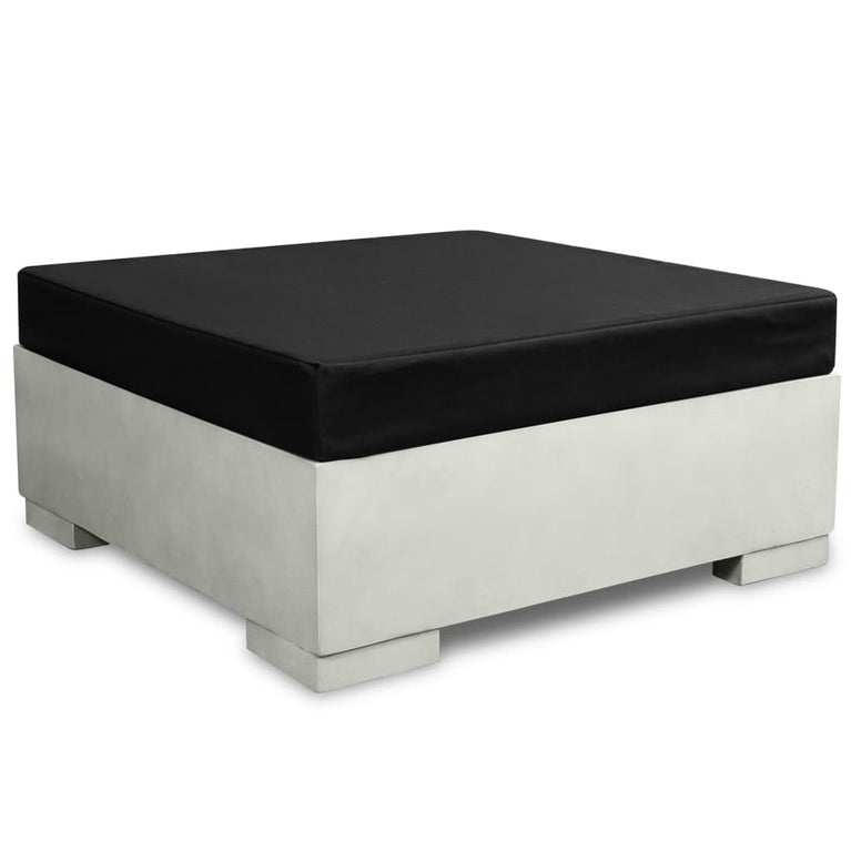 6-delige Loungeset met kussens beton grijs