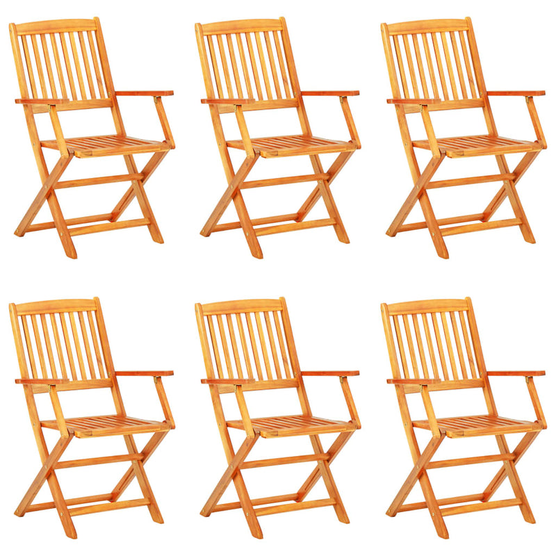 7-delige Tuinset inklapbaar massief acaciahout