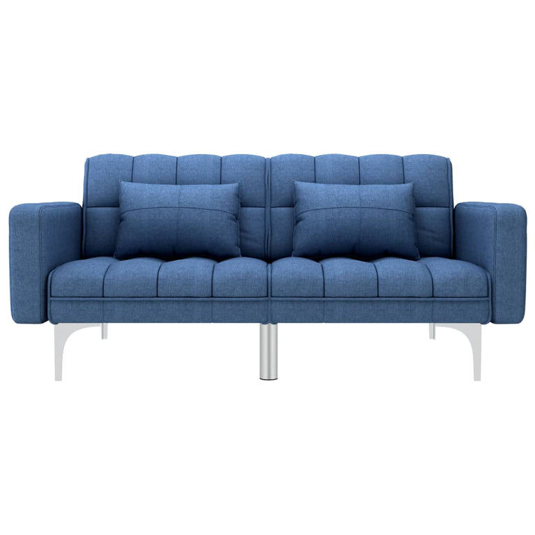 Slaapbank stof blauw