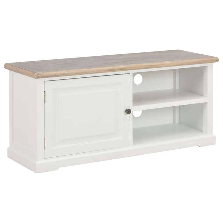 Tv-meubel 90x30x40 cm hout wit