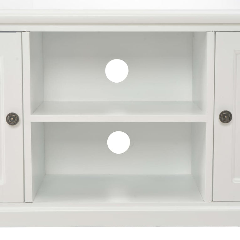Tv-meubel 120x30x40 cm hout wit