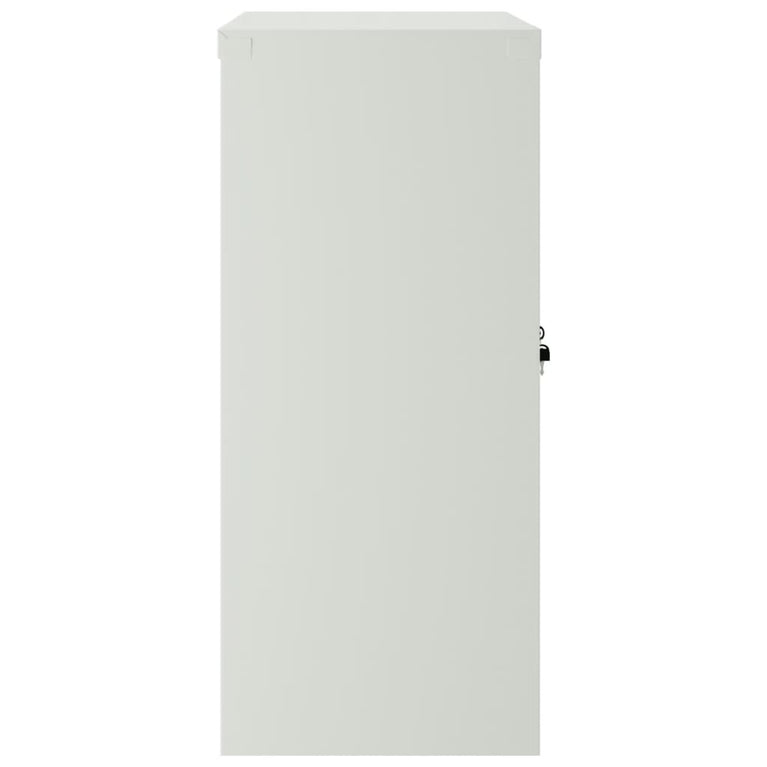 Kantoorkast met 2 deuren 90 cm staal grijs