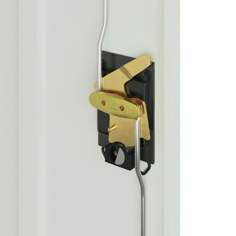 Kantoorkast met 2 deuren 90 cm staal grijs