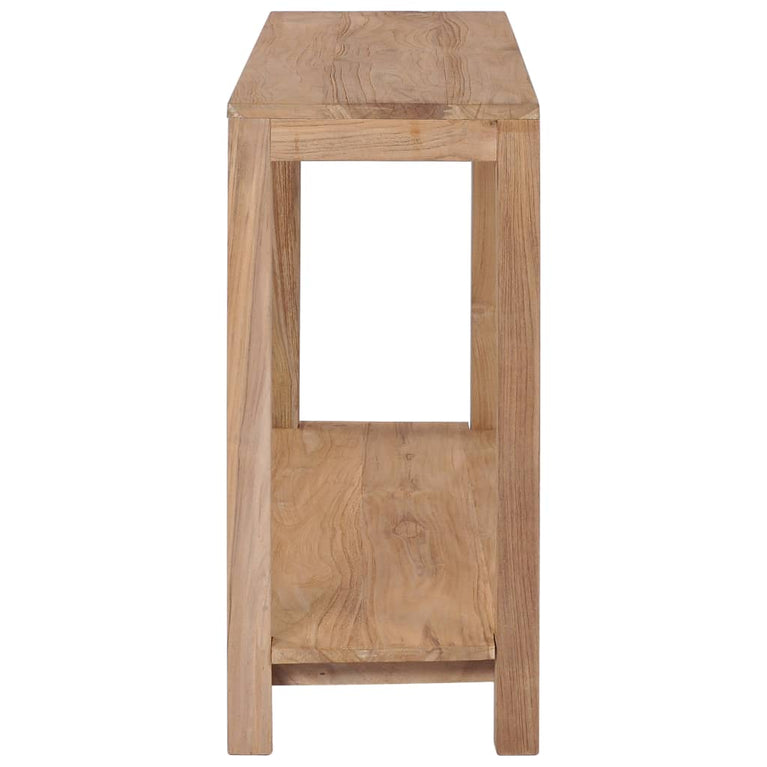 Wandtafel 120x35x75 cm massief teakhout