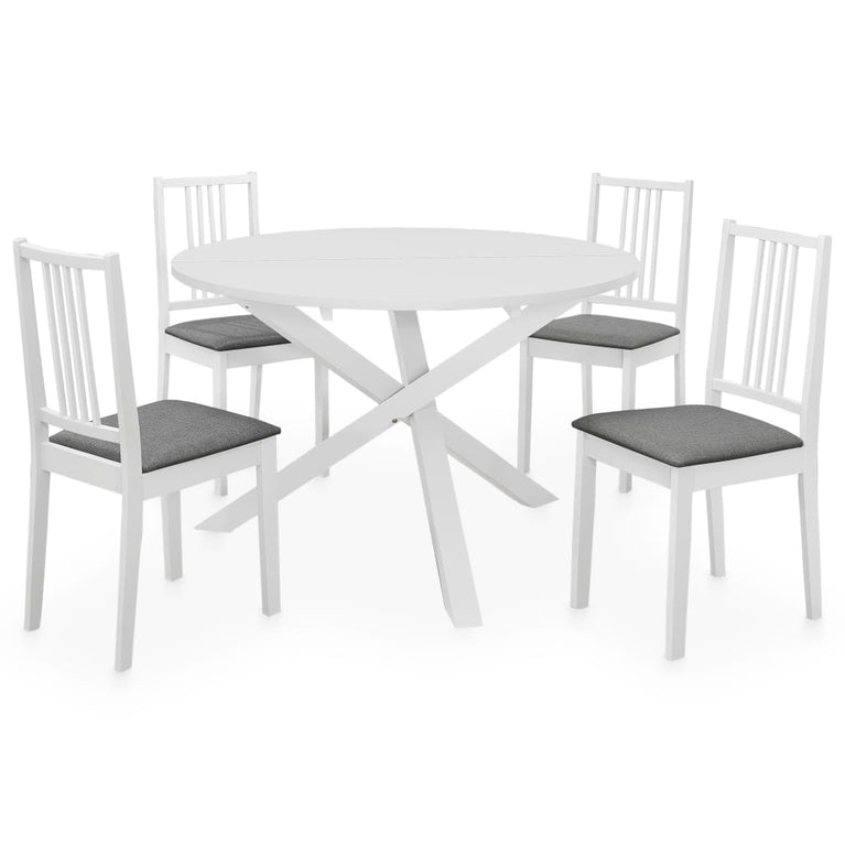 5-delige Eethoek MDF wit