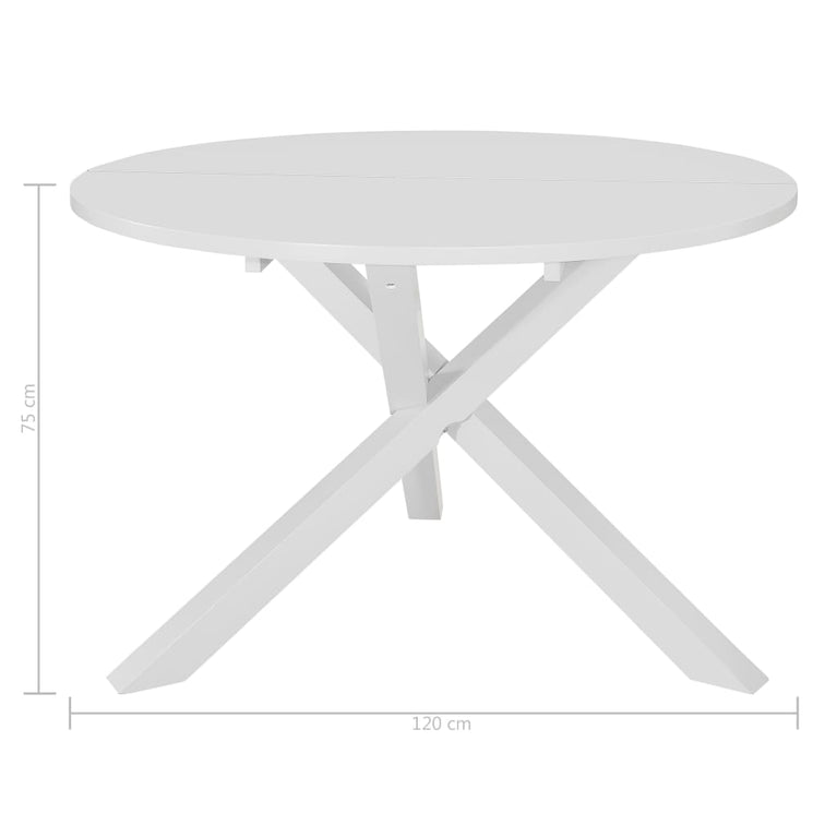 5-delige Eethoek MDF wit