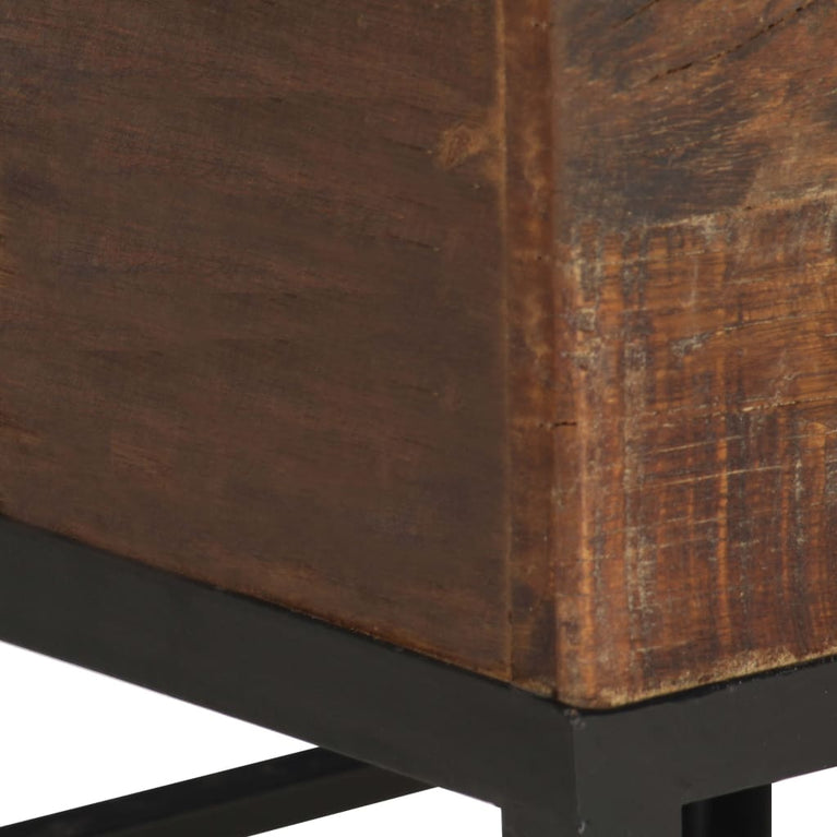 Kruk 35x35x40 cm massief gerecycled hout
