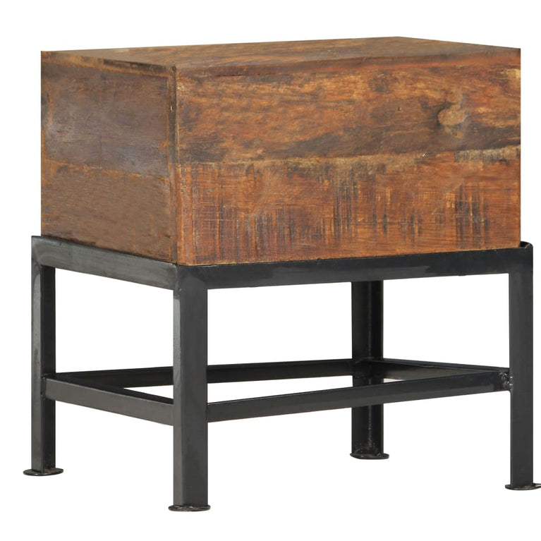Kruk 35x35x40 cm massief gerecycled hout