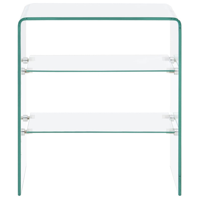 Salontafel 50x40x56 cm gehard glas