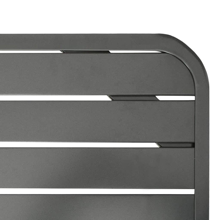 Tuintafel 180x83x72 cm staal donkergrijs