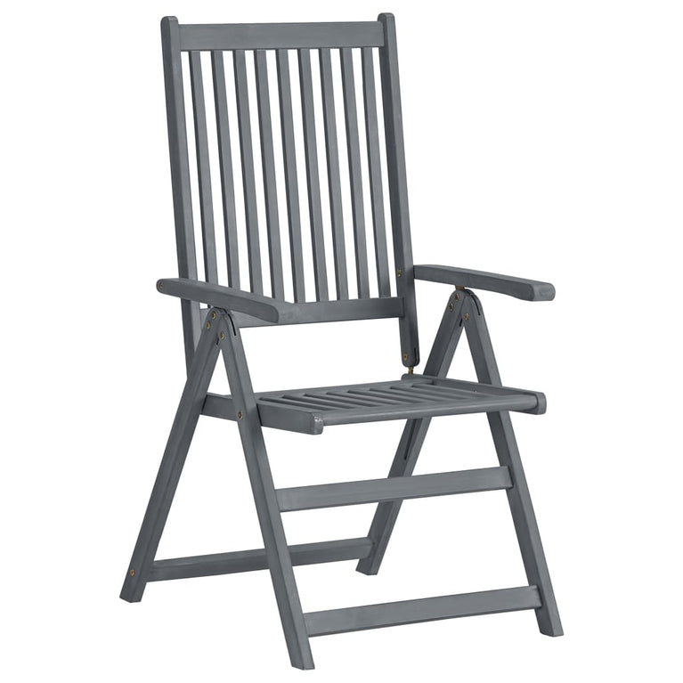 7-delige Tuinset massief acaciahout grijs