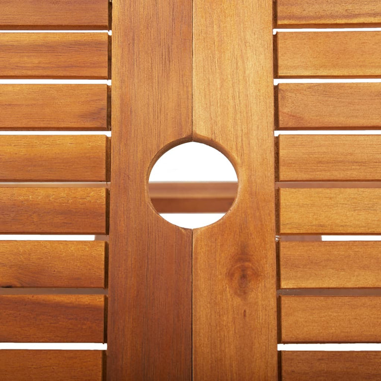 Tuintafel inklapbaar 135x85x75 cm massief acaciahout