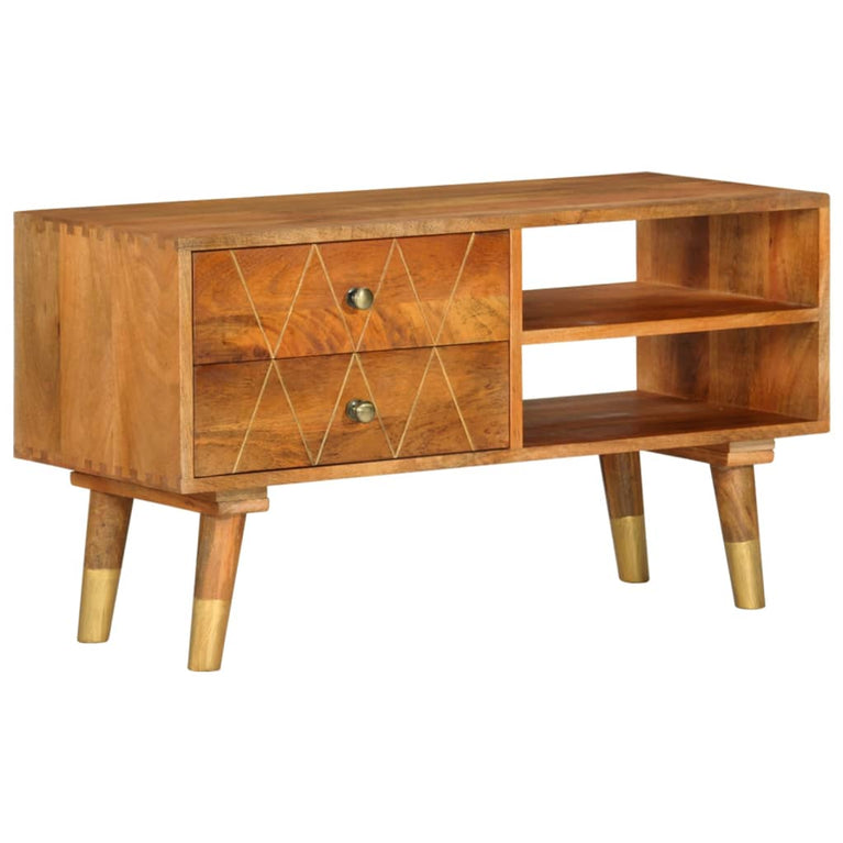 Tv-meubel 85x35x47 cm massief mangohout