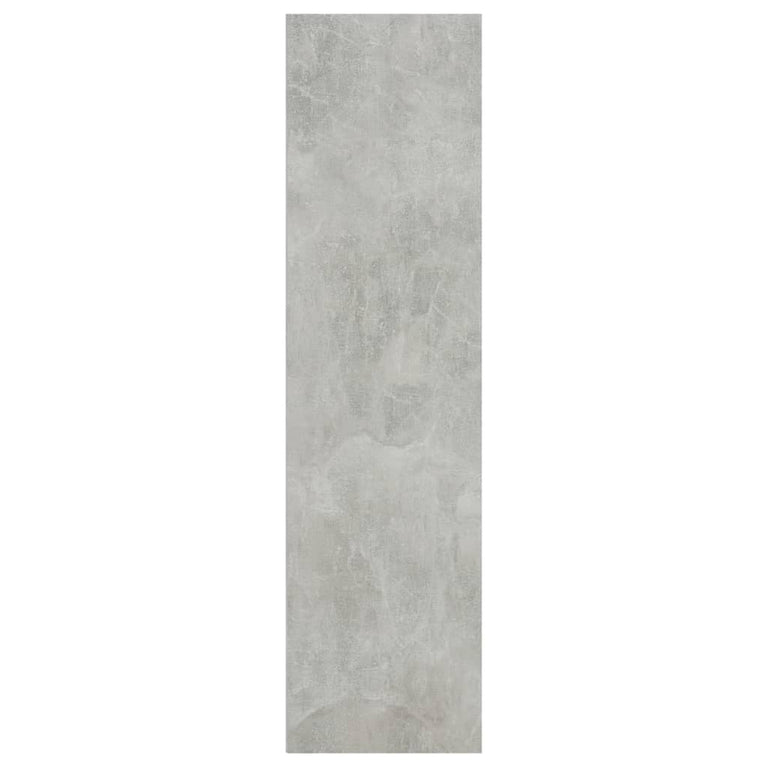 Boekenkast met 3 schappen 40x30x114 cm spaanplaat betongrijs