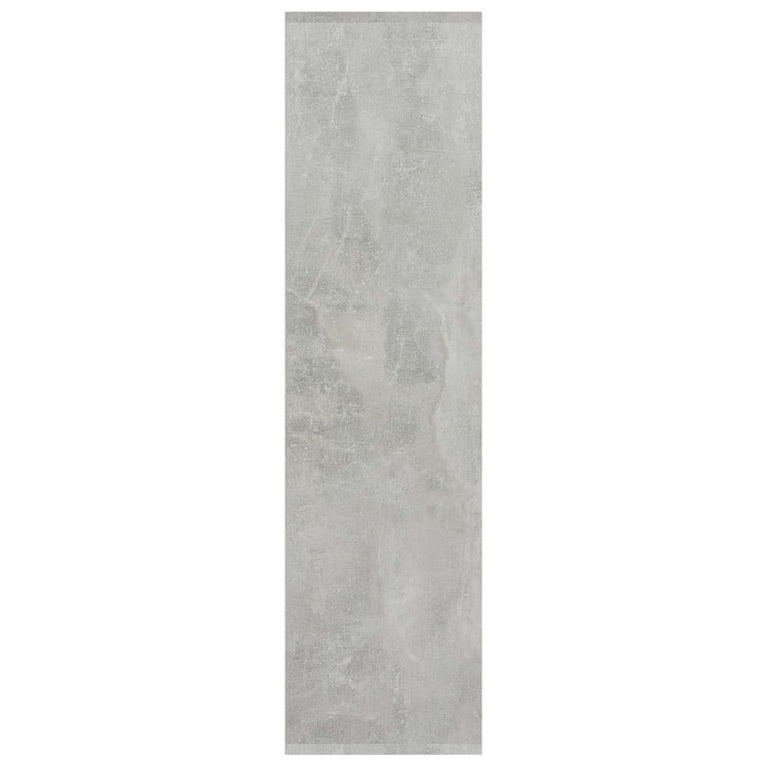 Boekenkast met 3 schappen 80x30x114 cm spaanplaat betongrijs