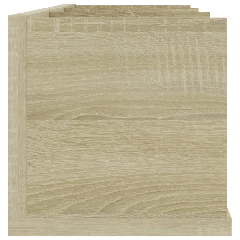 Cd-wandschap 75x18x18 cm bewerkt hout sonoma eikenkleurig