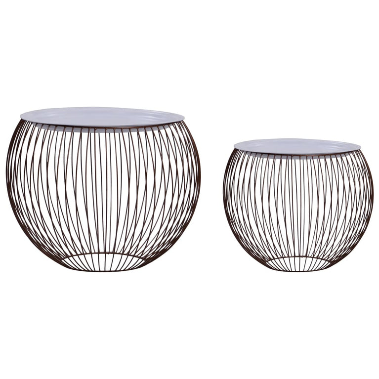 Salontafels 2 st goudkleurig