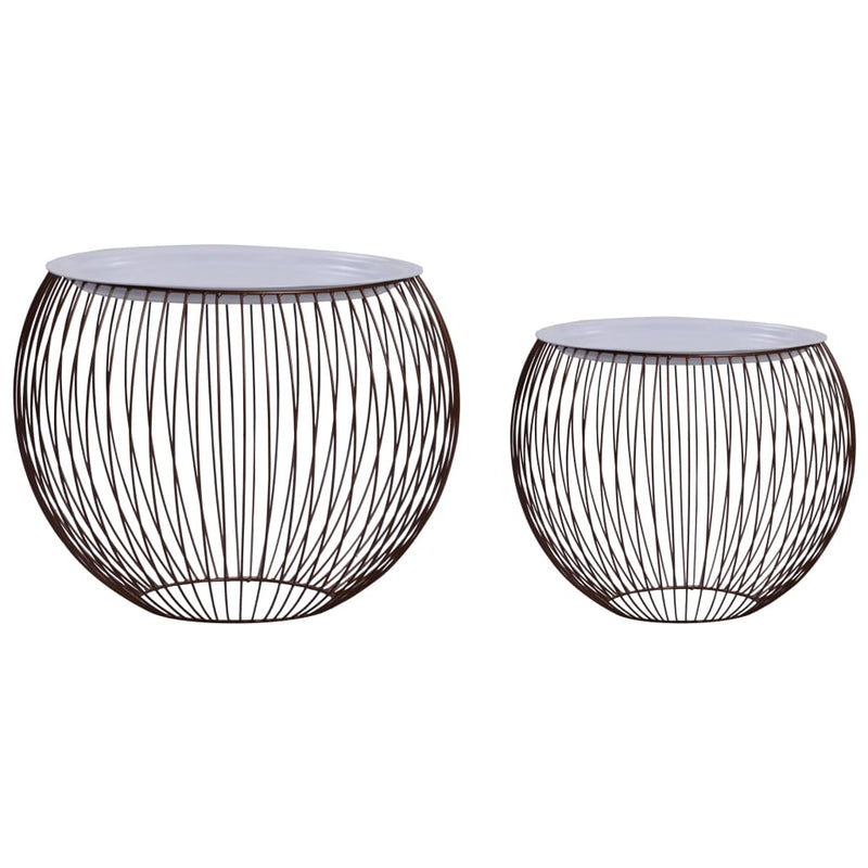 Salontafels 2 st goudkleurig