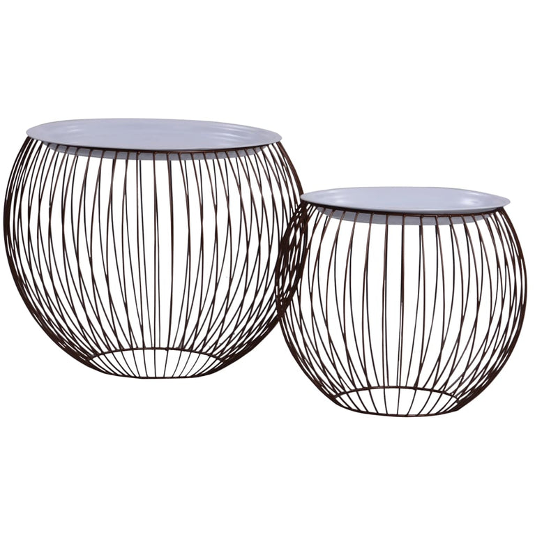 Salontafels 2 st goudkleurig