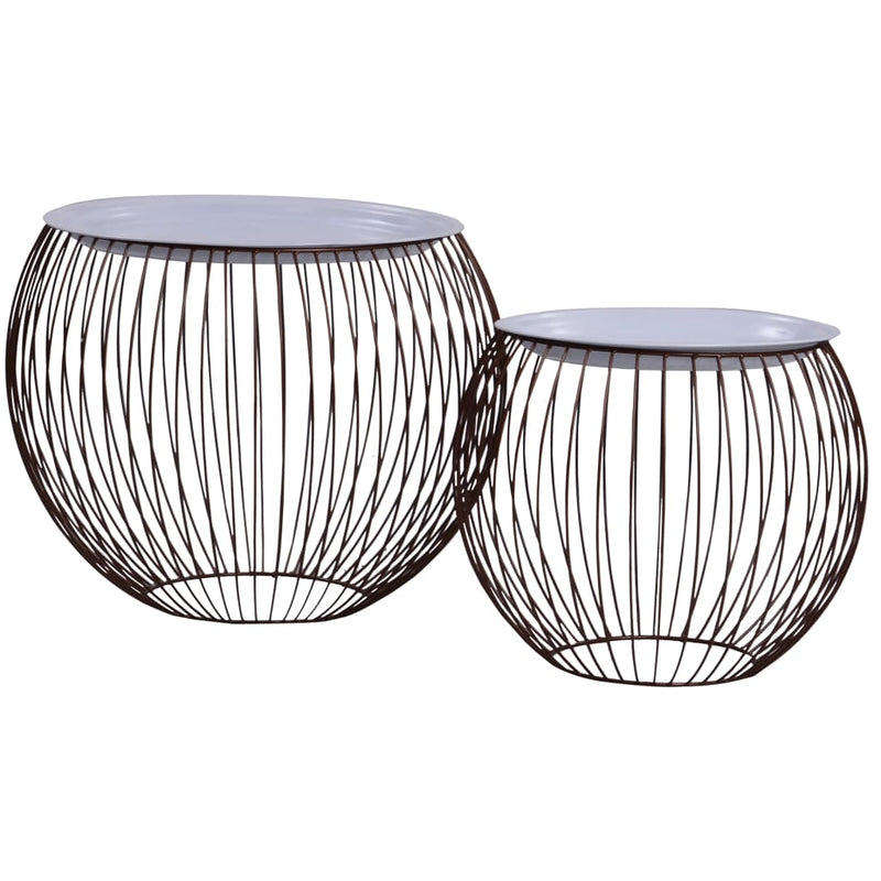 Salontafels 2 st goudkleurig