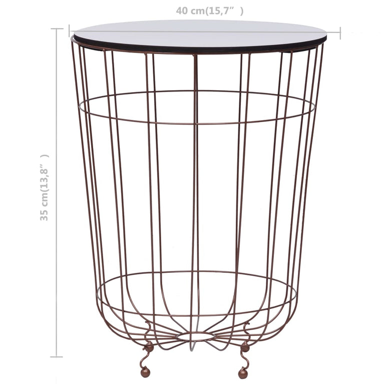 Salontafel Ø40 cm goudkleurig