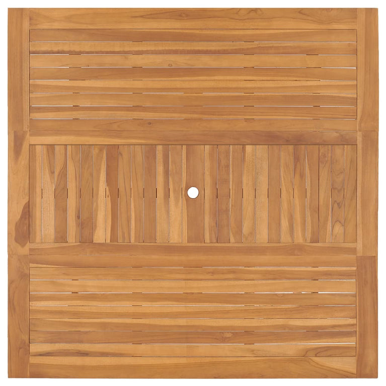 Tuintafel 150x150x76 cm massief teakhout