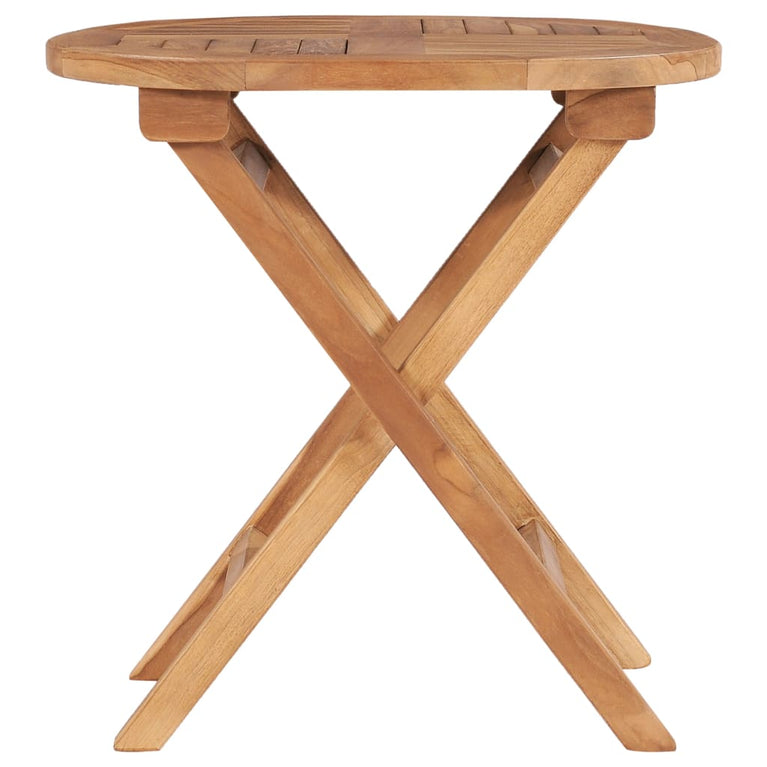Tuintafel inklapbaar 45 cm massief teakhout