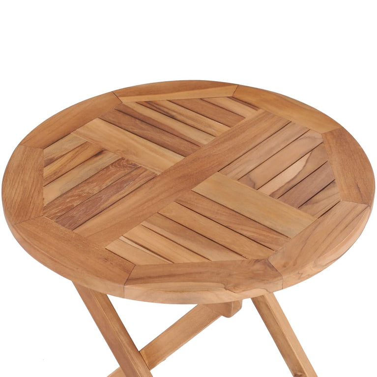 Tuintafel inklapbaar 45 cm massief teakhout