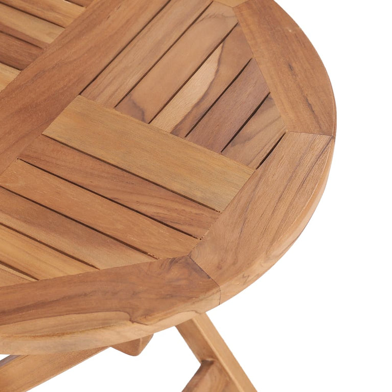 Tuintafel inklapbaar 45 cm massief teakhout