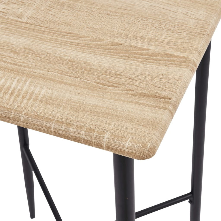 3-delige Barset stof donkergrijs
