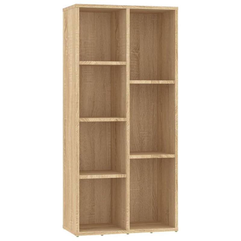 Boekenkast 50x25x106 cm bewerkt hout sonoma eikenkleurig