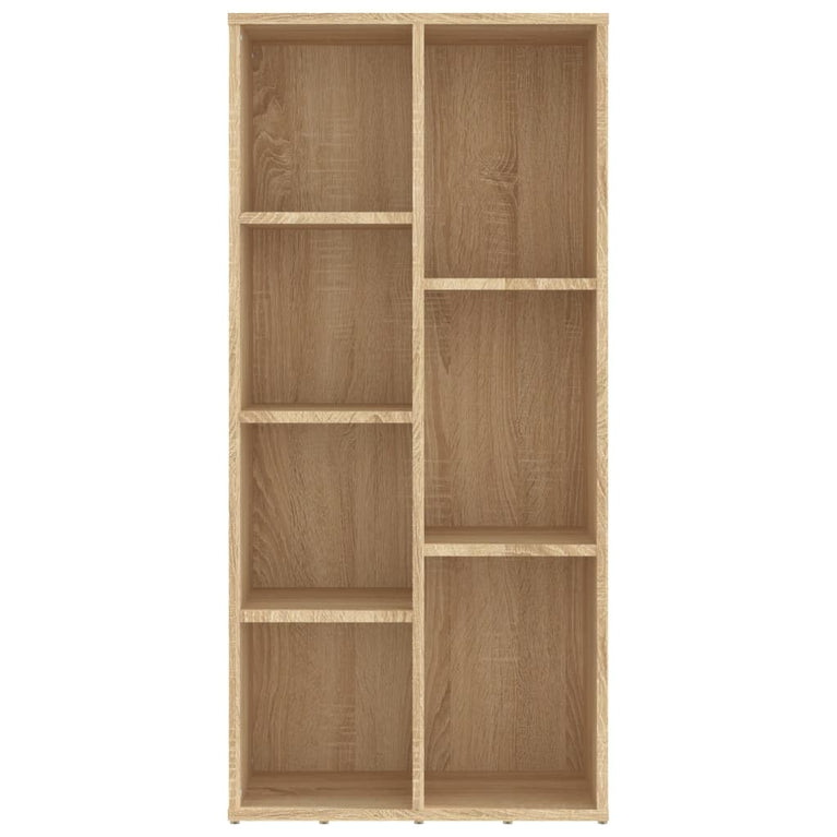 Boekenkast 50x25x106 cm bewerkt hout sonoma eikenkleurig