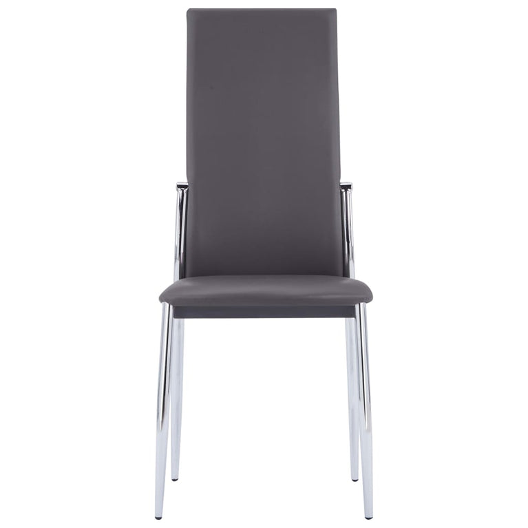 9-delige Eethoek kunstleer grijs