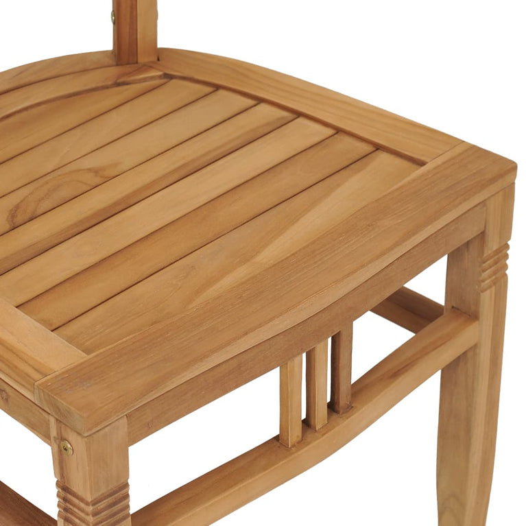 3-delige Tuinset massief teakhout
