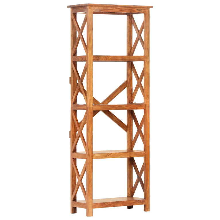Boekenkast 60x30x160 cm acaciahout met honingafwerking