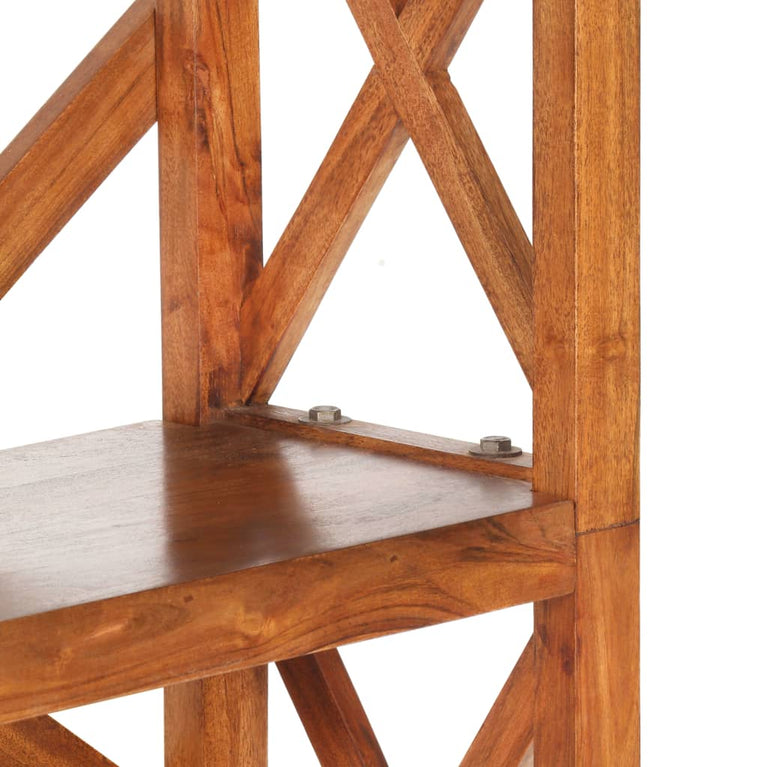 Boekenkast 60x30x160 cm acaciahout met honingafwerking