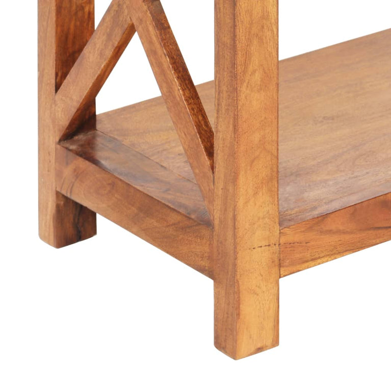 Boekenkast 60x30x160 cm acaciahout met honingafwerking