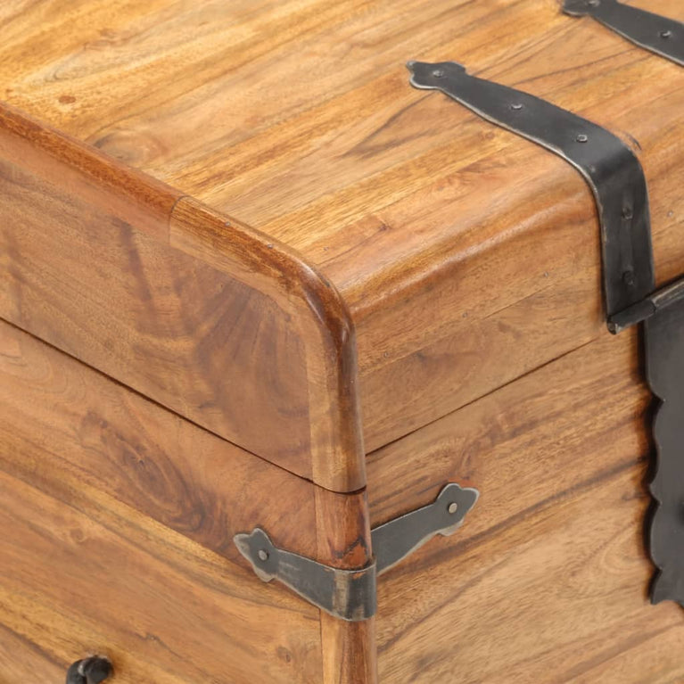 Kist 40x40x40 cm massief acaciahout