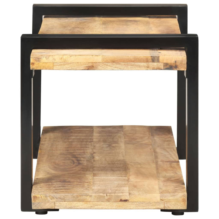 Tv-meubel 90x40x40 cm ruw mangohout