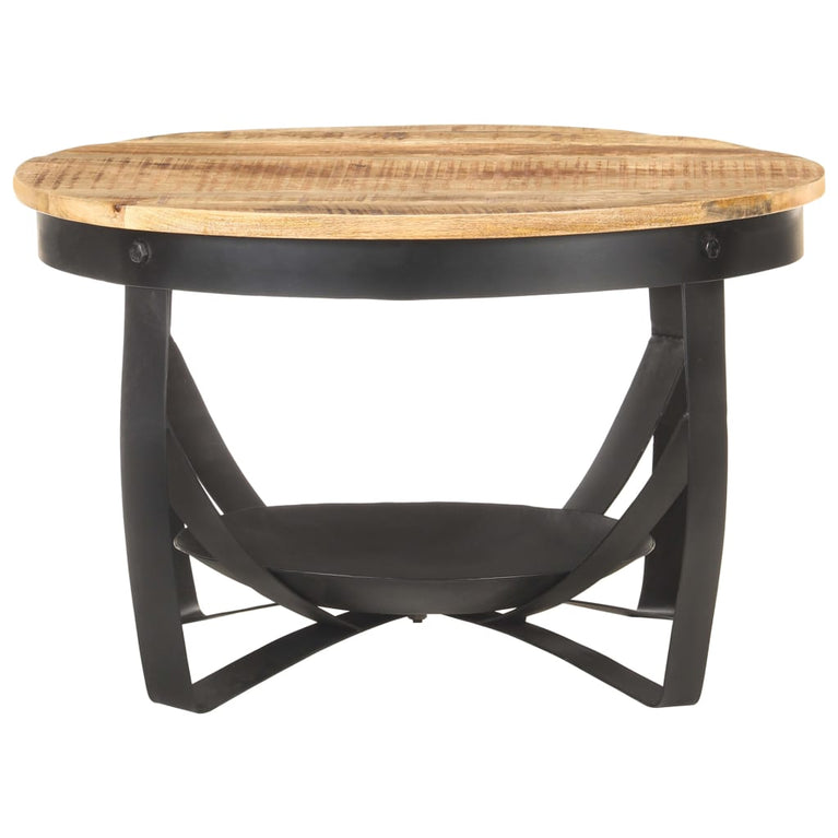 Salontafel Ø 68x43 cm ruw mangohout