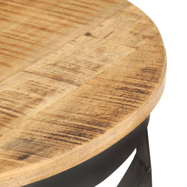 Salontafel Ø 68x43 cm ruw mangohout