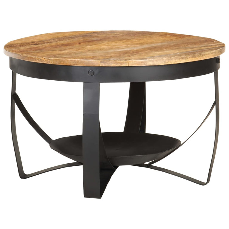 Salontafel Ø 68x43 cm ruw mangohout