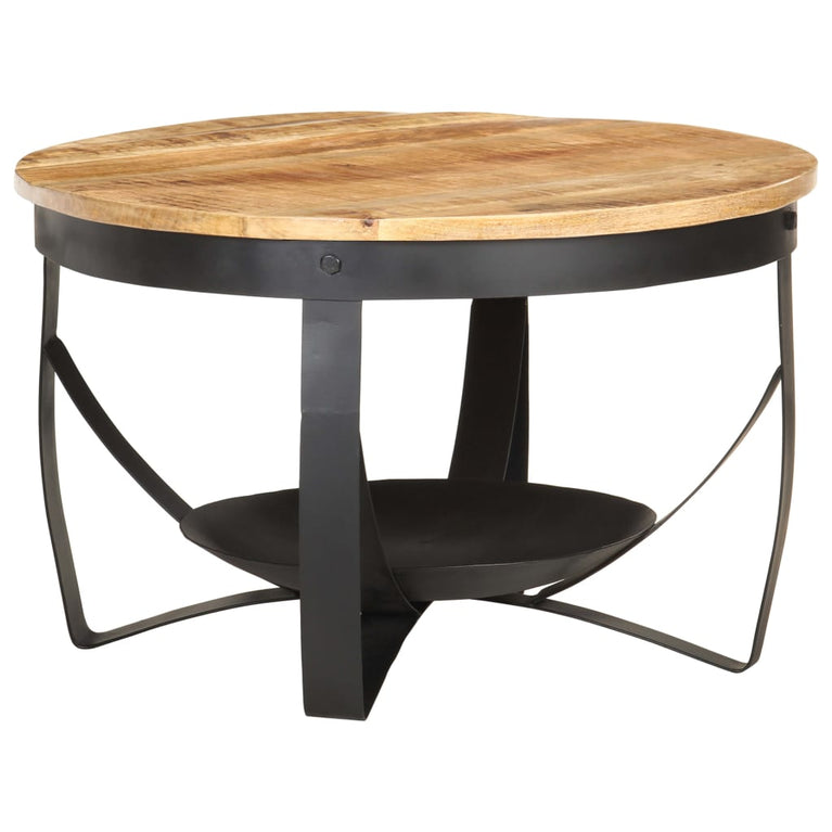 Salontafel Ø 68x43 cm ruw mangohout