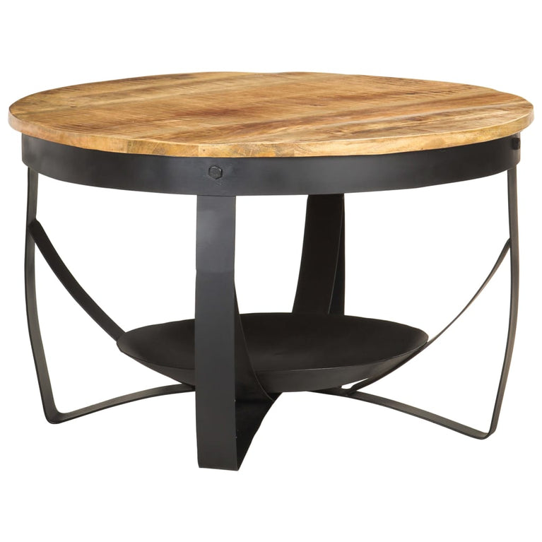 Salontafel Ø 68x43 cm ruw mangohout
