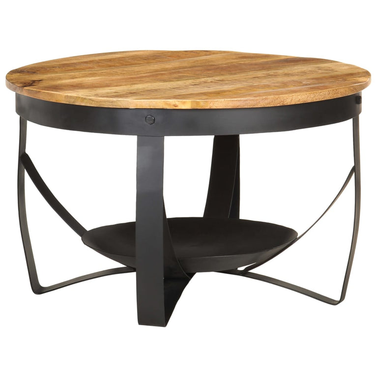 Salontafel Ø 68x43 cm ruw mangohout