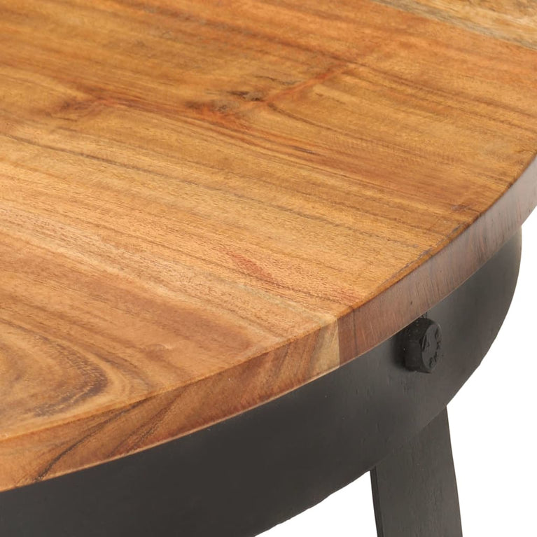Salontafel Ø 68x43 cm massief acaciahout