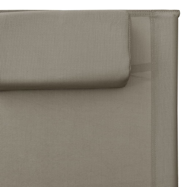 Ligbedden 2 st textileen taupe en grijs