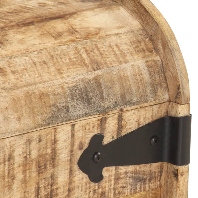 Opbergkisten 2 st massief mangohout